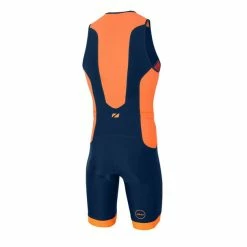 Zone3 Men's Aquaflo Plus Tri Suit - 2022 -TRIATHLON Sales Aquaflo Suit Orange Back 01 preview 38785.1515513491