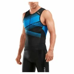 2XU Men's Perform Tri Singlet - 2019 -TRIATHLON Sales signalblue 63024.1547135364